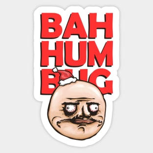 Funny Bah Humbug Rage Comic Me Gusta Sticker